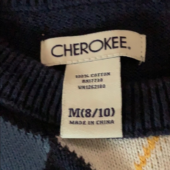 COPY - Cherokee Cotton  Boy's kids Sweater Holiday - Picture 2 of 4